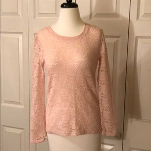 Forever 21 pink lace top
